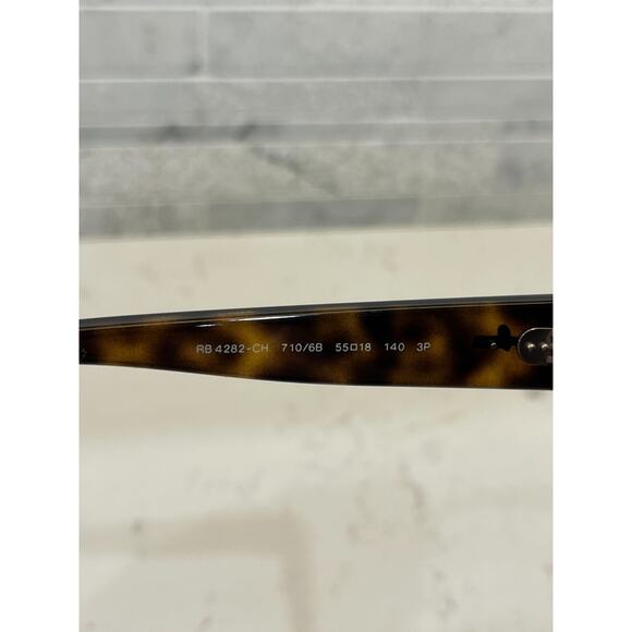Ray-Ban Unisex Tortoise Sunglasses RB4282-CH 710/6B 55-18 140 3P "FRAMES ONLY" - Picture 4 of 6